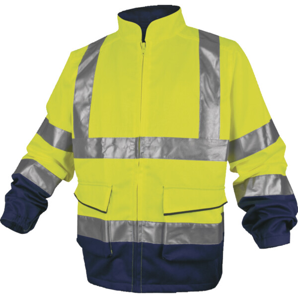 Pracovná mikina Delta Plus PHVE Farba: Žiarivo Žltá/ Námornícka Modrá, Veľkosť: 3XL (PHVE2JM3X)