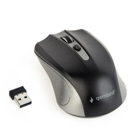 Gembird MUSW-4B-04-GB čierno-šedivá / bezdrôtová optická myš / 1600 DPI / USB (MUSW-4B-04-GB)