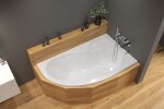 Asymetrická vaňa Laguna Fortuna Plus 160x100 cm akrylát pravá FO1600PPLUS FO1600PPLUS