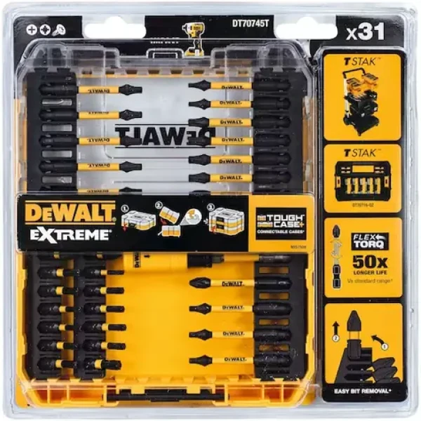 DeWalt DT70745T Extreme FlexTorq / Sada bitov / 31ks (DT70745T)