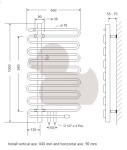 SIKO - Radiátor pre ústredné vykurovanie Anima Ricordi 105x60 cm chróm BR6001050CR BR6001050CR