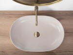 REA - Umývadlo na dosku CLEO 61 BEIGE MATT REA-U9655