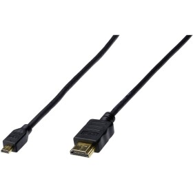 Digitus HDMI prepojovací kábel Zástrčka HDMI-A, Zástrčka HDMI Micro-D 1.00 m čierna AK-330115-010-S pozlátené kontakty HDMI kábel; AK-330115-010-S