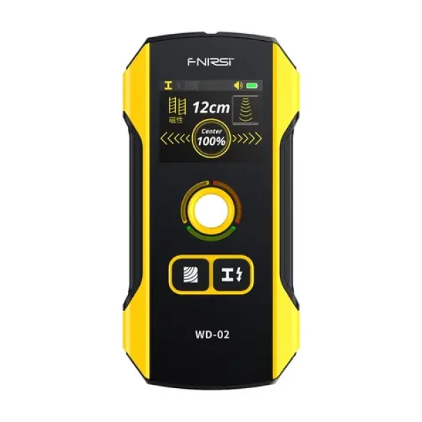 FNIRSI WD-02 / Detektor kovu, káblov a dreva / hĺbka 120 mm / TFT displej / USB-C (WD-02)