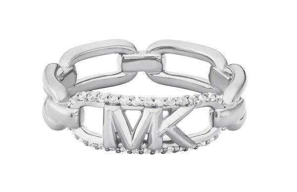 Michael Kors Strieborný prsteň so zirkónmi Premium MKC1658CZ040 52 mm