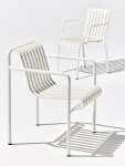 HAY Vonkajšia jedálenská stolička Palissade Cream White