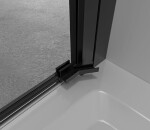 CERANO - Sprchové otočné dvere Porte L/P - 8 mm - čierna matná, transparentné sklo - 90x195 CER-413492