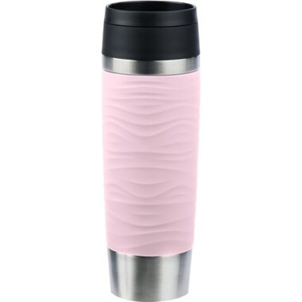 Emsa Travel Mug Waves Grande 0.5l ružová / Termohrnček / nerezová oceľ (N2022700)