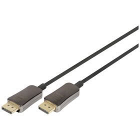 Digitus DisplayPort / optické vlákno prepojovací kábel Konektor DisplayPort, Konektor DisplayPort 15.00 m čierna AK-340107-150-S 8K UHD Kábel DisplayPort; AK-340107-150-S