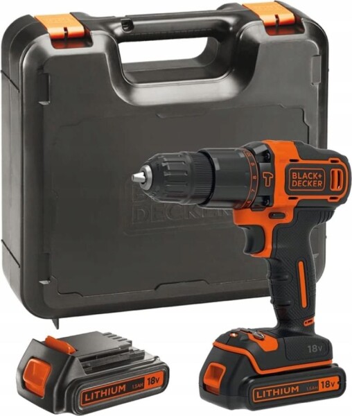 Black&Decker BDCDD186K1B-QW 18 V 2 x akumulátor 1.5 Ah