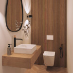 INVENA - Umývadlo na dosku Glamour Trend 36x36cm, ryhovaný štvorec, biely lesk CE-63-K01-L