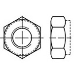 TOOLCRAFT TO-6864363 šesťhranné matice M16 DIN 980 ocel potiahnuté zinkovými lamelami 50 ks; TO-6864363