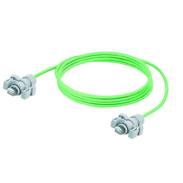 Weidmüller 8815100000 RJ45 sieťové káble, prepojovacie káble CAT 6A S/FTP 5.00 m zelená UL certifikácia, samozhášavý, s ochranou 1 ks; 8815100000