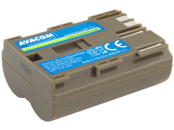 AVACOM Náhradná batéria Canon BP-511amp;512 / Li-Ion / 7.4V / 2040mAh / 15.1Wh (DICA-511-B2040)