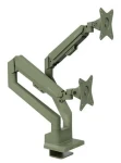 Arozzi Alzare Neo Duo zelená / Držiak 2 monitorov na stôl / 17-32" / VESA 75x75-100x100 / nosnosť 9 kg (TZ-ALZARE-NEO-DUO-FST)