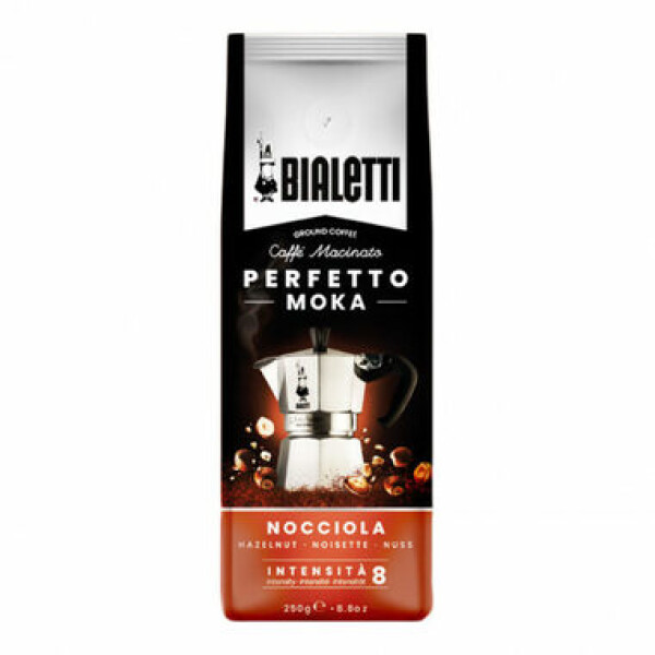 Bialetti Perfetto Moka Hazelnut 250 g / mletá káva / 80% Arabica amp; 20% Robusta (8006363031677)