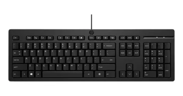 HP 125 čierna / Drôtová klávesnica / USB / UK layout (266C9A6#ABU)