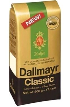 Dallmayr Classic (zrnková) 500 g / Zrnková káva / 100% Arabica (4008167153214)