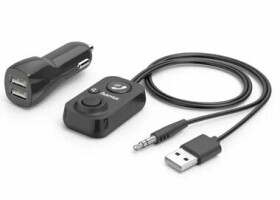 Hama 14167 Bluetooth handsfree sada do vozidla s aux-in čierna / USB napájanie (14167-H)