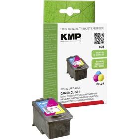 KMP Ink náhradný Canon CL-511 kompatibilná zelenomodrá, purpurová, žltá C78 1512,4030; 1512,4030