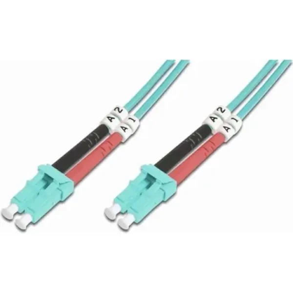 Digitus LC-LC / Optický patch kabel / Multimode OM3 / 50/125 µm / Duplex / 10 m (DK-2533-10/3)