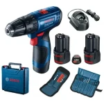 BOSCH GSB 120-LI Professional / Aku príklepový skrutkovač / 12V / 1500 ot-min / 2x 2.0Ah (06019G8102)