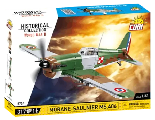 Cobi 5724 Francúzske stíhacie lietadlo Morane-Saulnier MS.406
