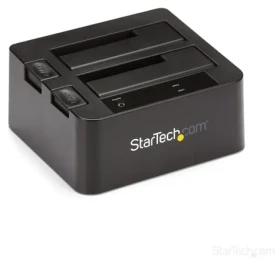 StarTech USB 3.1 Gen 2 dokovacia stanica pre 2x SATA disk / Dokovacia stanica / 2,5"/3,5" / HDD/SSD / čierna (SDOCK2U313)