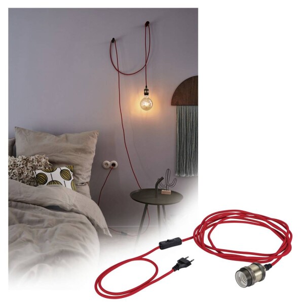 Paulmann 79770 závesné svietidlo E27 červená; 79770