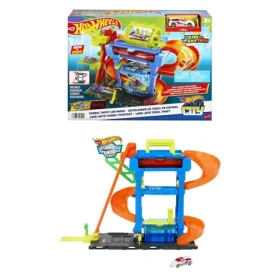 Mattel Hot Wheels City color shifters autoumývačka s otočným tunelom