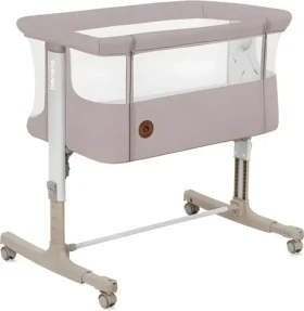 Lionelo Postieľka Aurora 3v1 Beige Cappuccino / Kovový rám / 4 kolieska s brzdou / Prenosná taška (LO-AURORA BEIGE CAPPUCCINO)