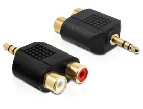 DeLock audio adaptér stereo jack 3.5 mm 3 pin samec na 2 x RCA (CINCH) samica (65365)