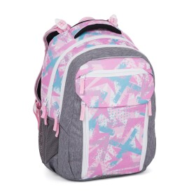 Školský batoh Bagmaster Porto 24 B Grey/Pink/Blue