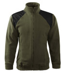 Bunda Hi-Q fleece unisex vojenská XL