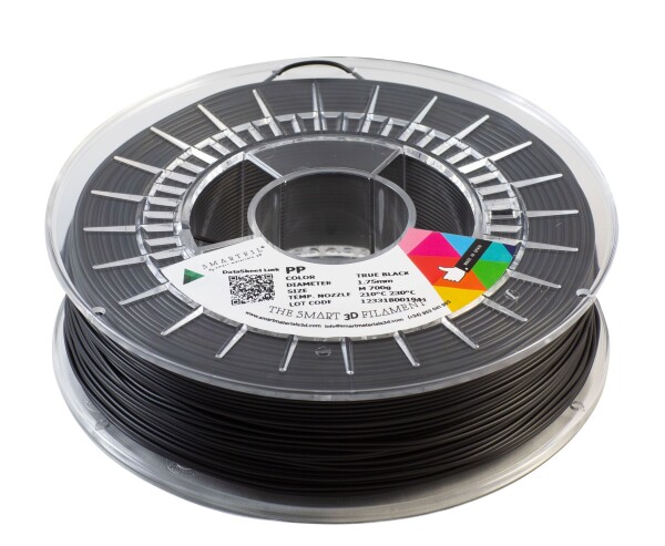 PP filament čierny 1,75 mm Smartfil 650 g