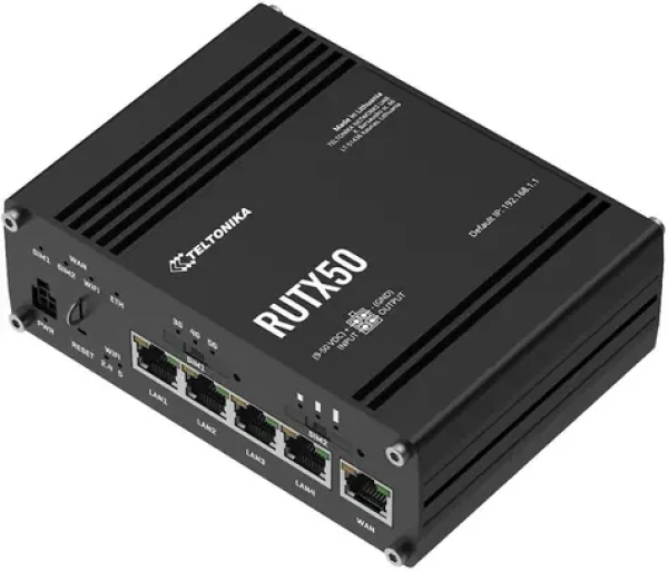Teltonika RUTX50 / Router / 5G / LTE / Wi-Fi / Dual SIM eSIM (RUTX50320000)