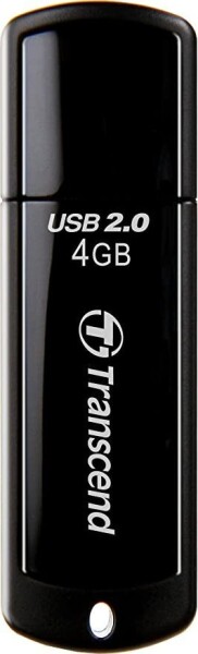 Transcend JetFlash 350 4GB čierna / Flash Disk / USB 2.0 (TS4GJF350)