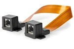 Nedis plochý sieťový kábel pre okenné rámy čierny / Sieťový kábel / Cat 5e UTP / RJ45 - RJ45 / 30 cm (CCGB85901BK03)