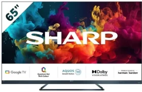 65" Sharp 65FQ5EA čierna / 3840 x 2160 / QLED / HDMI / USB / Wi-Fi / DVB-TT2CSS2 / repro 30W (65FQ5EA)