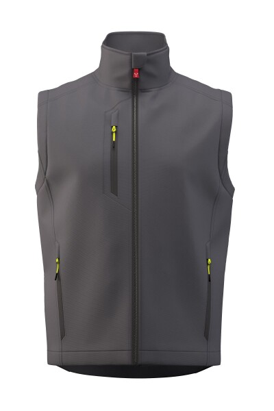 Pánska zateplená softshellová vesta Payper CREEK VEST PAD Farba: Antracit/ Čierná, Veľkosť: 5XL (S007700489130445XL)