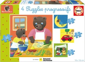 Educa Puzzle Petit Ours Brun 4v1