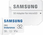 SAMSUNG PRO Endurance microSDXC 32GB + SD adaptér / Class 10 / UHS-I / U3 / čítanie: 100MBs / zápis: 40MBs (MB-MJ32KA/EU)