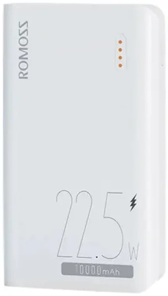 Romoss SENSE4SF 10000 mAh biela / Powerbanka / 22.5W / 2x USB-A + 1x USB-C + Lightning + microUSB (PPH10-151-1133H)
