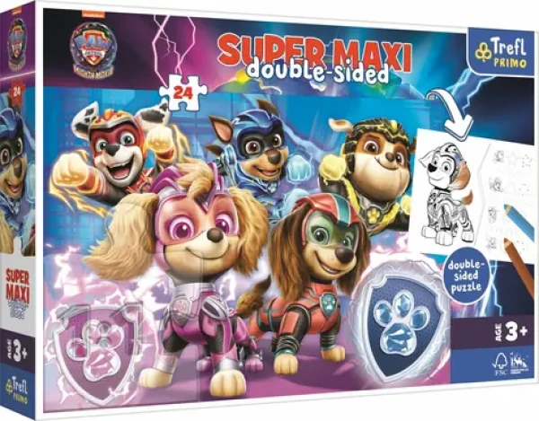 Trefl - Puzzle - Obojstranné puzzle Tlapková patrola: Tím v akcii SUPER MAXI