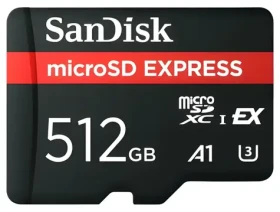 SanDisk Express microSDXC 512 GB / Micro SD karta / Class 10 / UHS-I U3 / V30 / čítanie: 650 MB/s / zápis: 220 MB/s (SDSQXFN-512G-GN4NN)