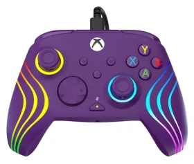 Turtle Beach Afterglow Wave fialová / Gamepad / pre Xbox Series X/S, Xbox One, PC / USB-C / RGB podsvietenie (TBC-2002-45)
