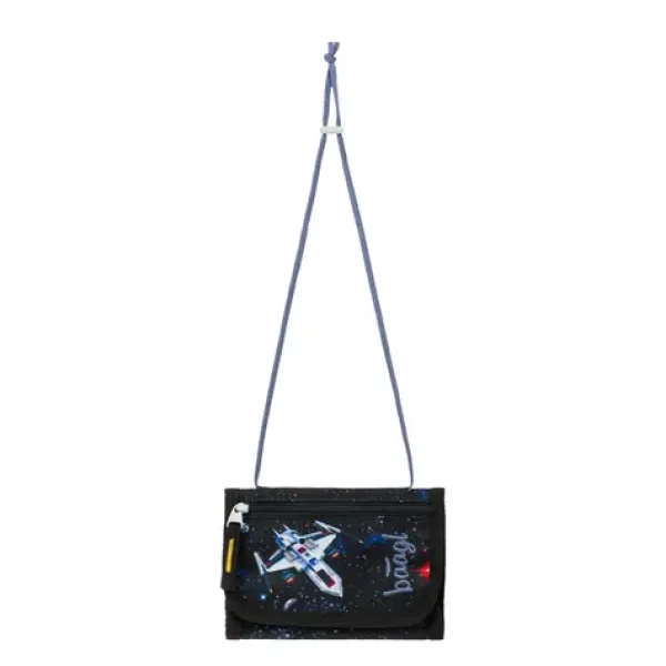 BAAGL Peňaženka na krk Pixel Space / 14 x 10 cm (A-34947)