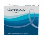 WATERMAN Inks Short International serenity modrá 6ks / Atramentové bombičky / do plniacich pier WATERMAN (S0110950)