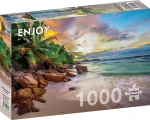 ENJOY Puzzle Seychelské pláže pri západe slnka