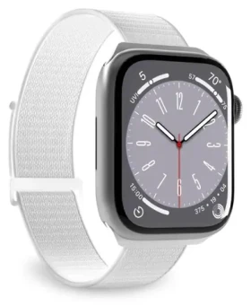 Puro Sport biela / Remienok pre Apple Watch / 38/40/41 mm / Nylon (PUSPORTAW40WHI)
